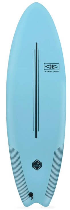 Ocean And Earth Board de Surf Softboard Ezi-Rider Pastel Blue Détail
