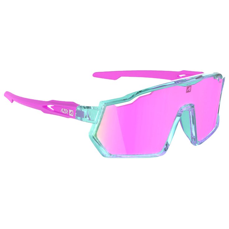 AZR Lunettes de soleil Pro Race Jr Rx Turquoise Crystale Rose Vernie Multicouche Rose Présentation