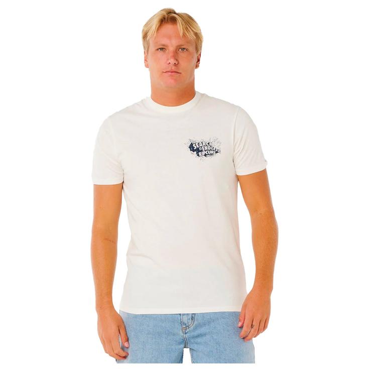Rip Curl Tee-shirt Keep On Trucking Short Sleeve Bone Présentation