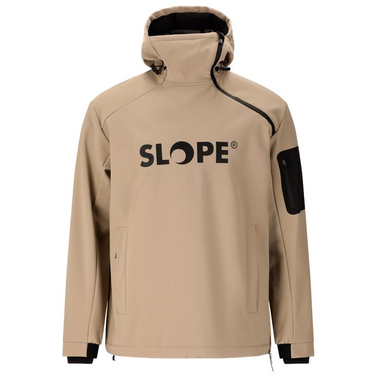 Slope Blouson Ski Fletcher M's Softshell Hoodie Roasted Cashew Présentation