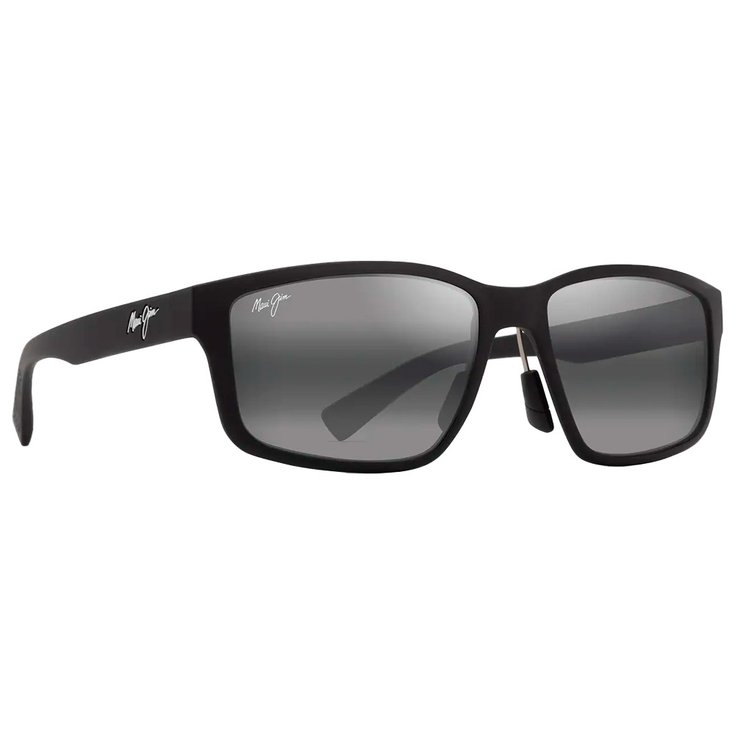 Maui Jim Lunettes de soleil Walewaha Asian Fit Matte Black Neutral Grey Mineral Superthin Présentation