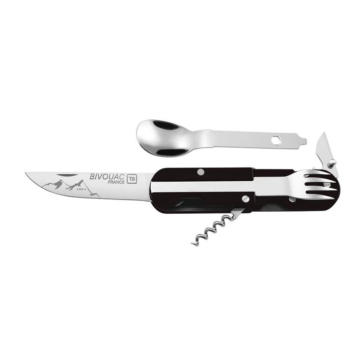 TB Outdoor Couteaux (couverts) Bivouac Set Alpes Edition Noir Présentation