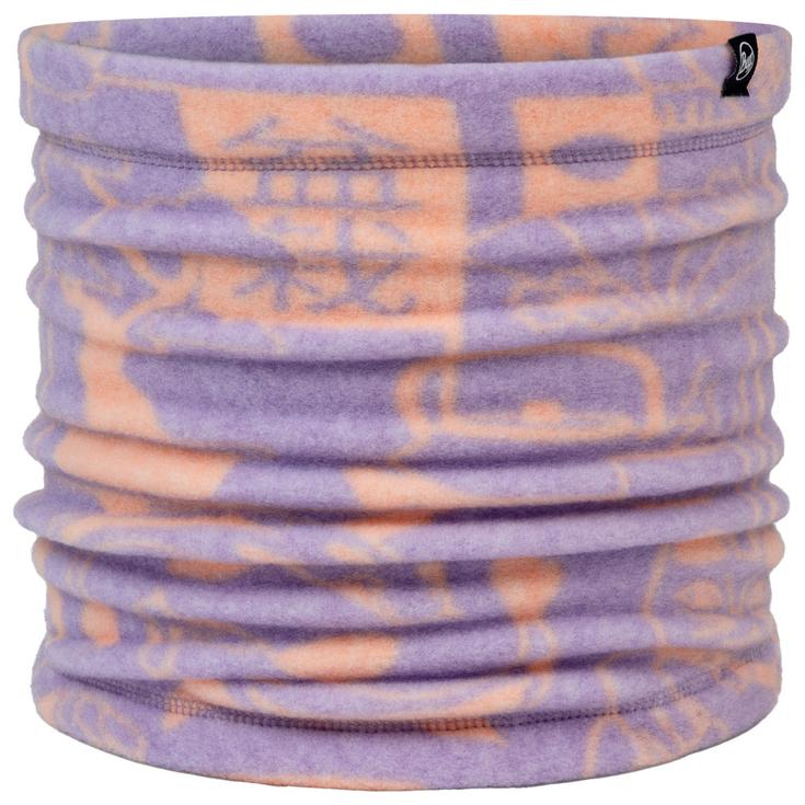 Buff Tour de cou Polar Prints Neckwarmer Leta Grape Ice Présentation