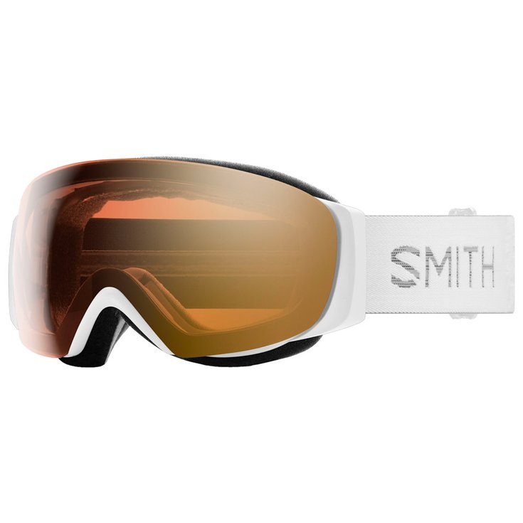 Smith Masque de Ski I/O Mag S White Chunky Knit Chromapop Pro Photochromic Gold Mirror + Chromapop Storm Blue Sensor Mirror Présentation