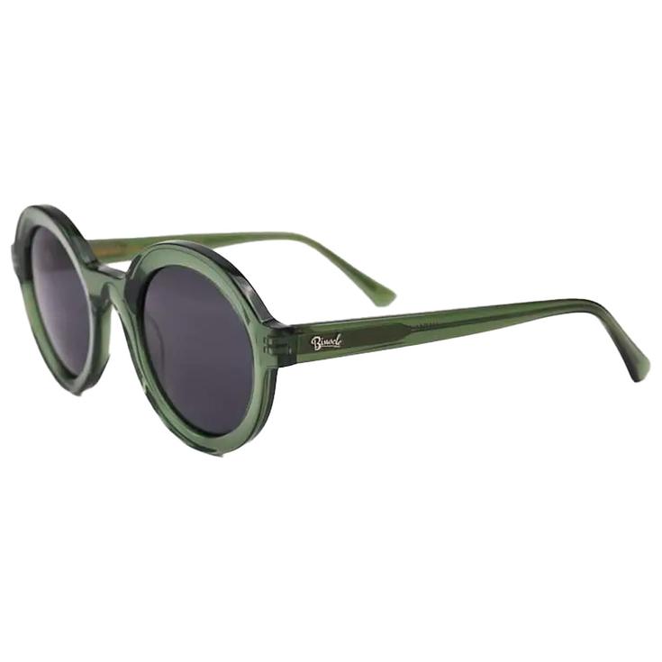 Binocle Eyewear Lunettes de soleil Habana Shiny Khaki Gradient Grey Polarized Présentation