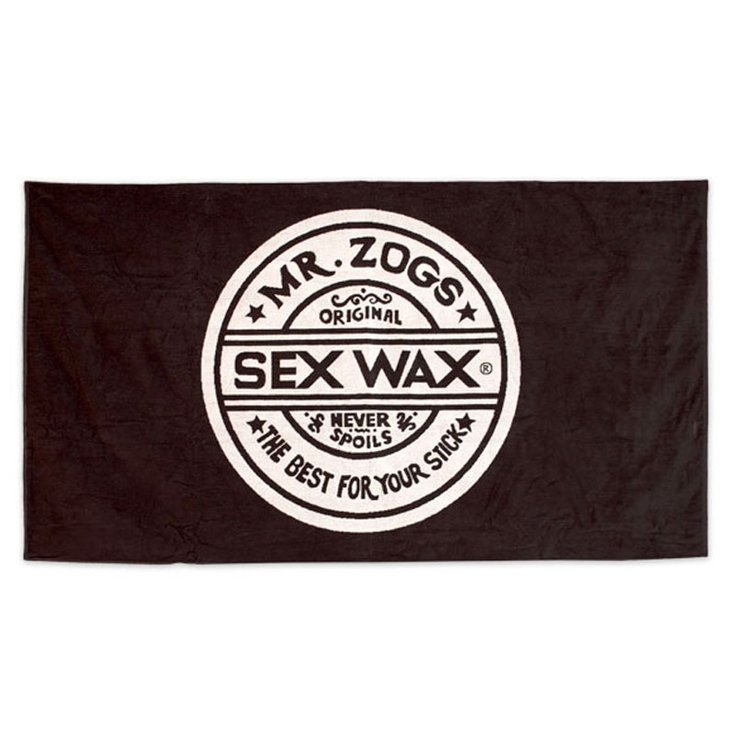 Sex Wax Serviettes plage Beach Towel - Black Présentation