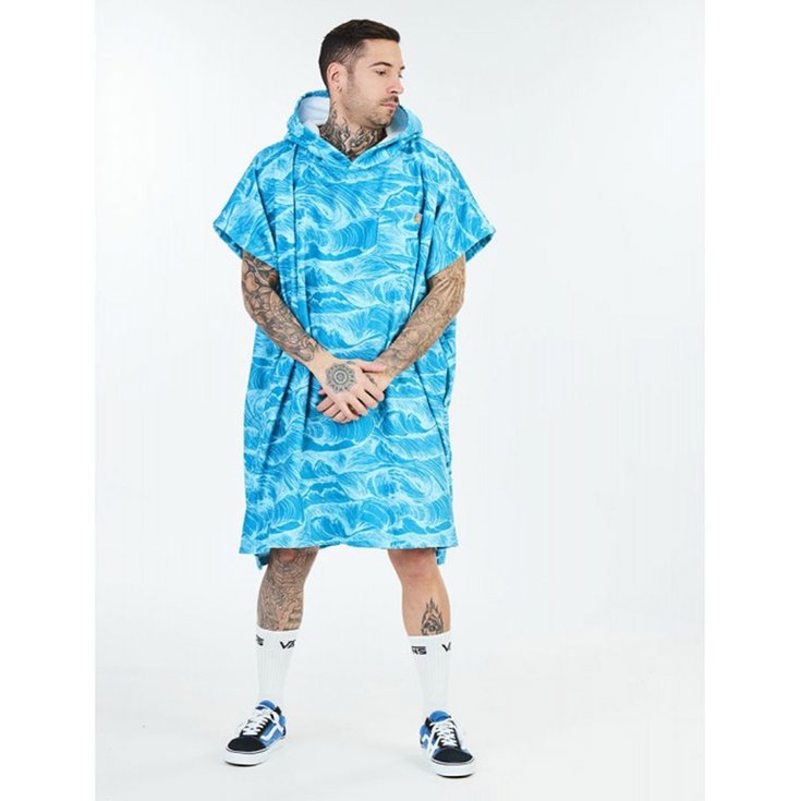 After Essentials Poncho Surf Beach Poncho Ocean Blue Profil