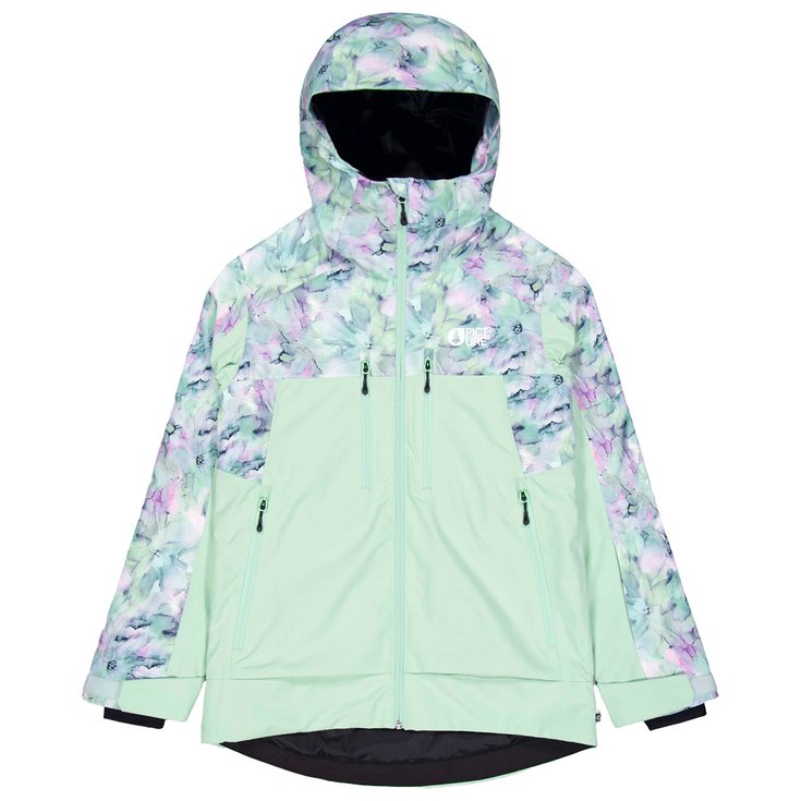 Picture Blouson Ski Exa Textury Print Blurry Water Silt Green Présentation