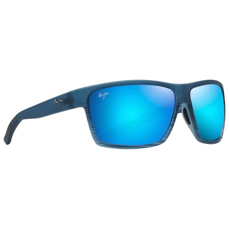Maui Jim Lunettes de soleil Alenuihaha Bleu Noir Bleu Hawaï Minéral SuperThin Présentation