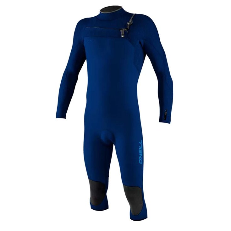 O'Neill Combinaison Overknee Hyperfreak 4/3+ Front Zip LS Navy Présentation