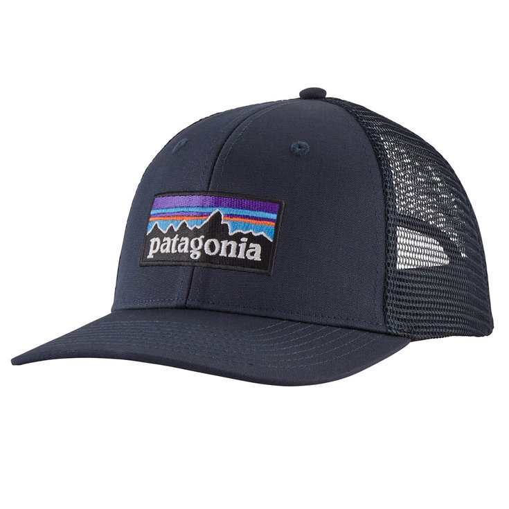 Patagonia Casquettes P-6 Logo Trucker Hat Navy Blue Présentation