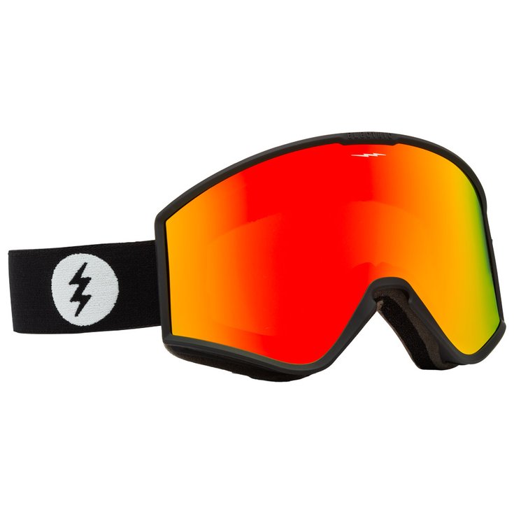 Electric Masque de Ski Kleveland Matte Black Red Chrome 