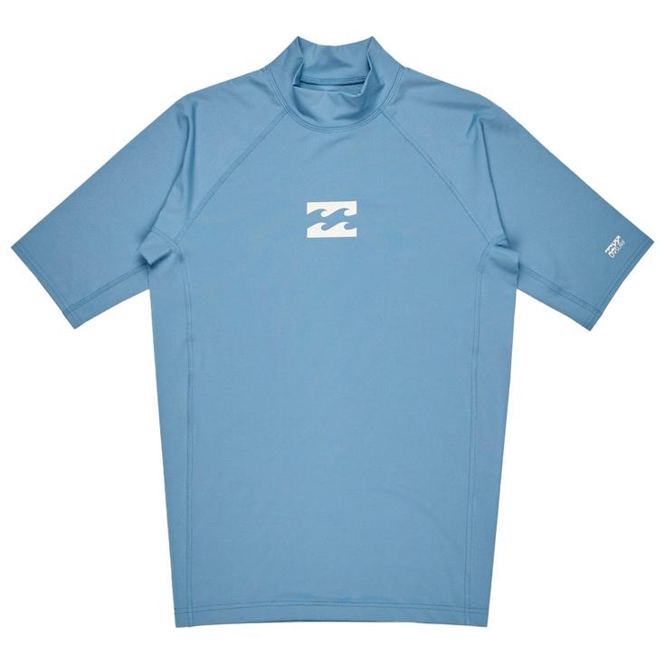 Billabong Top Manches Courtes Waves All Day SS Sky Blue Présentation