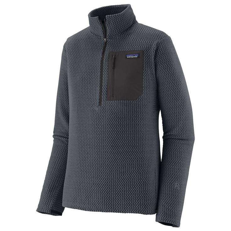 Patagonia Polaire M's R1 Air Zip Neck Smolder Blue Présentation