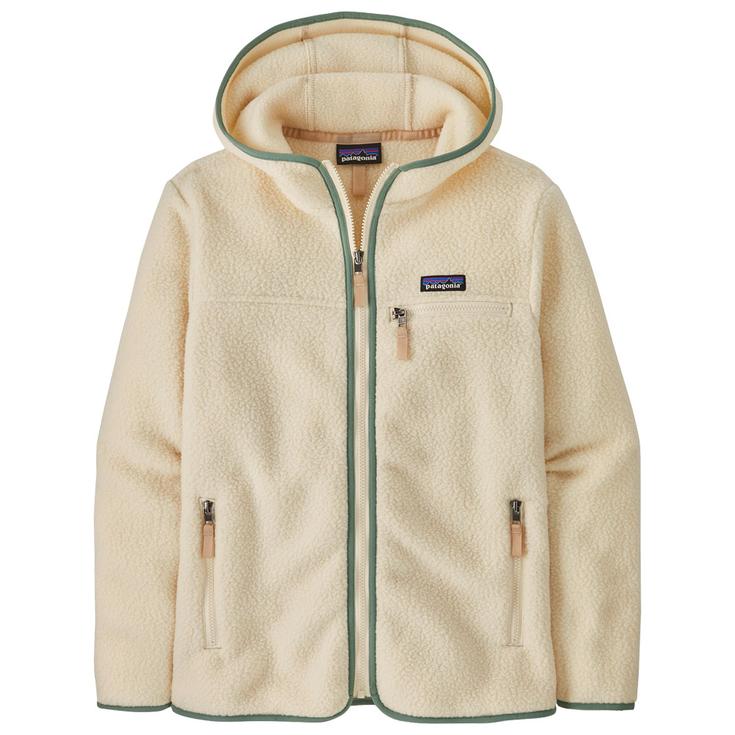 Patagonia Polaire Women's Retro Pile Hoody Natural Ellwood Green Présentation