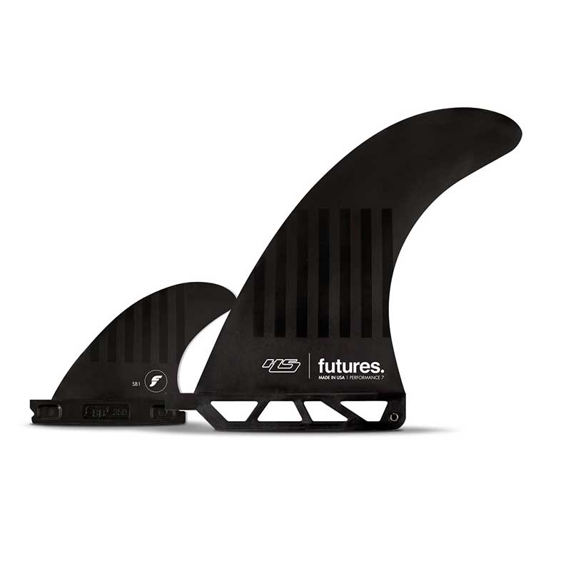 Ailerons Longboard Futures Fins - Dérive Longboard 10 Tiller Black/Smoke - Été 2024 | Glisse