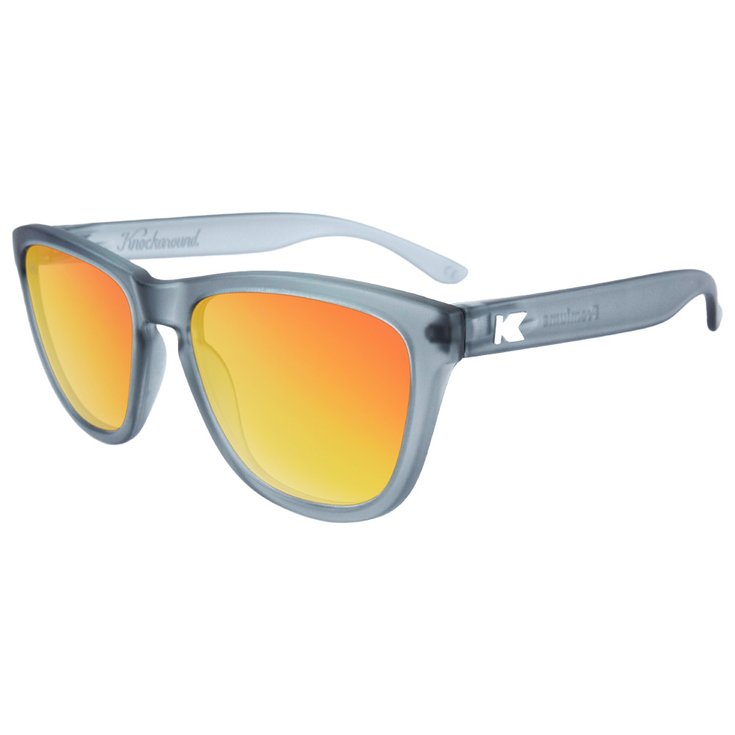 Knockaround Lunettes de soleil Premiums Frosted Grey Présentation