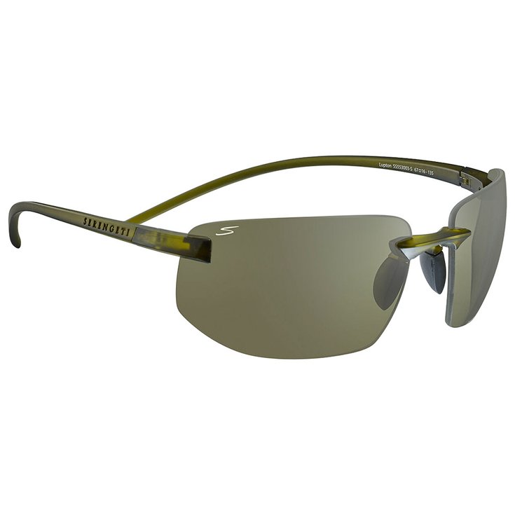 Serengeti Lunettes de soleil Lupton Rubberised Khaki PhD 2.0 Polarized 555nm Présentation