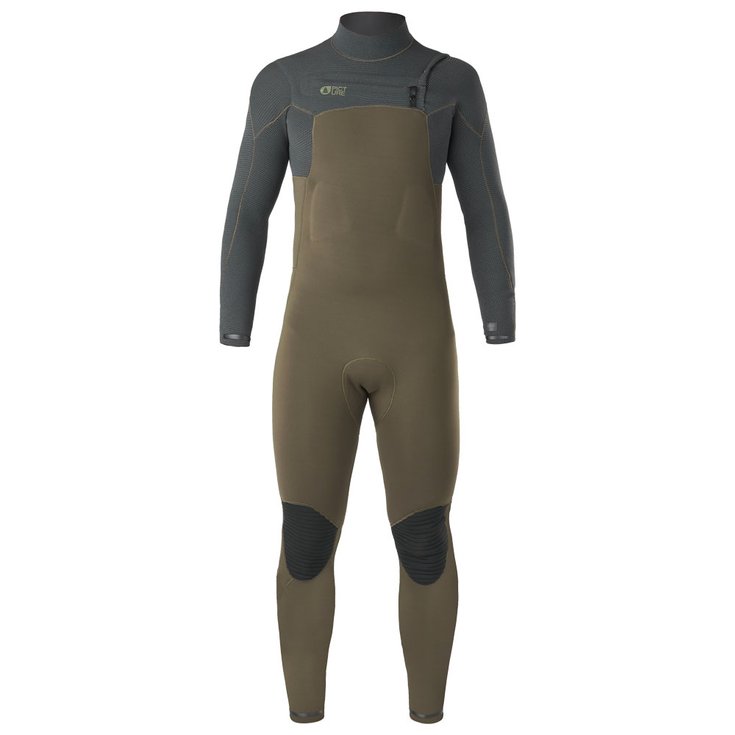 Picture Combinaison Intégrale Equation Flex Skin 3/2 Front Zip Army Green Présentation