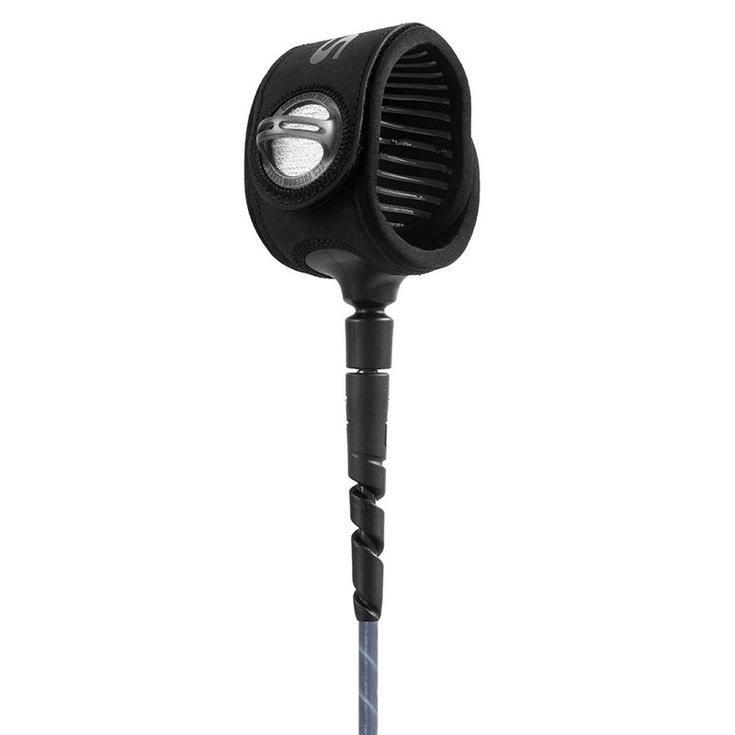Fcs Leash Surf Freedom Helix Comp Smoke White Profil