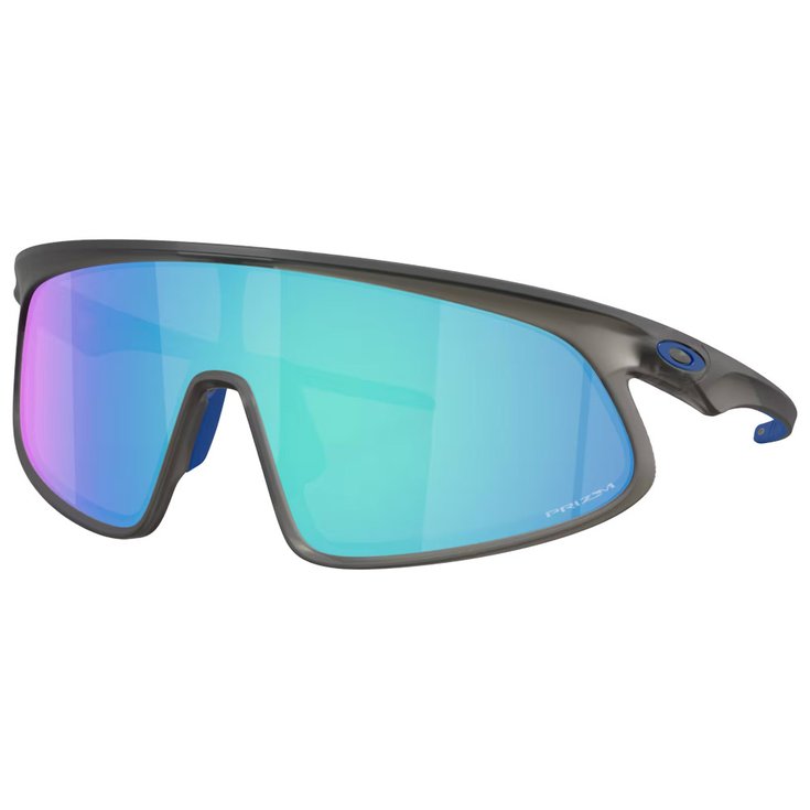 Oakley Lunettes de soleil Rslv Matte Grey Smoke Prizm Sapphire Présentation