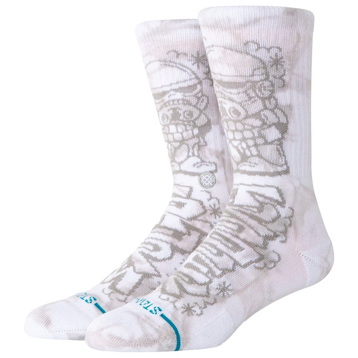 Stance Chaussettes Crew Sock Dj Trooper Crew White Présentation