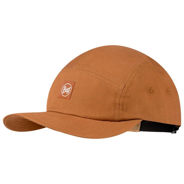 Buff Casquettes 5 Panel Venture Cap Solid Camel Présentation