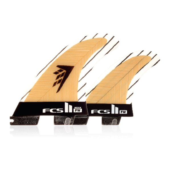 Fcs Ailerons Surf II FW Carbon Core Tri Quad Set 2017 - Medium Présentation