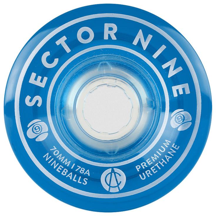 Sector 9 Roues longboard skate 70Mm 78A Centerset Nineballs Light Blue Présentation