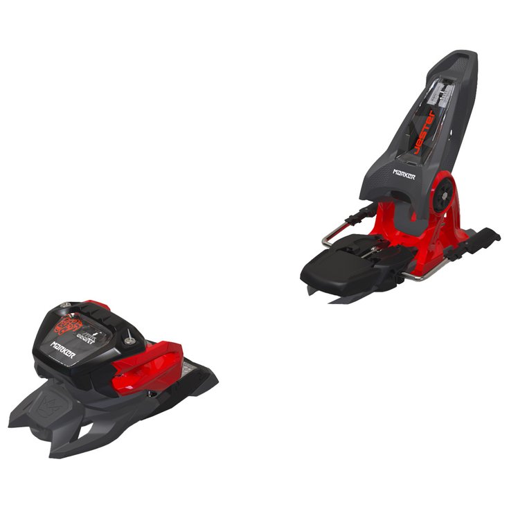 Marker Fix Ski Jester 16 110mm Anthracite Black Red Présentation