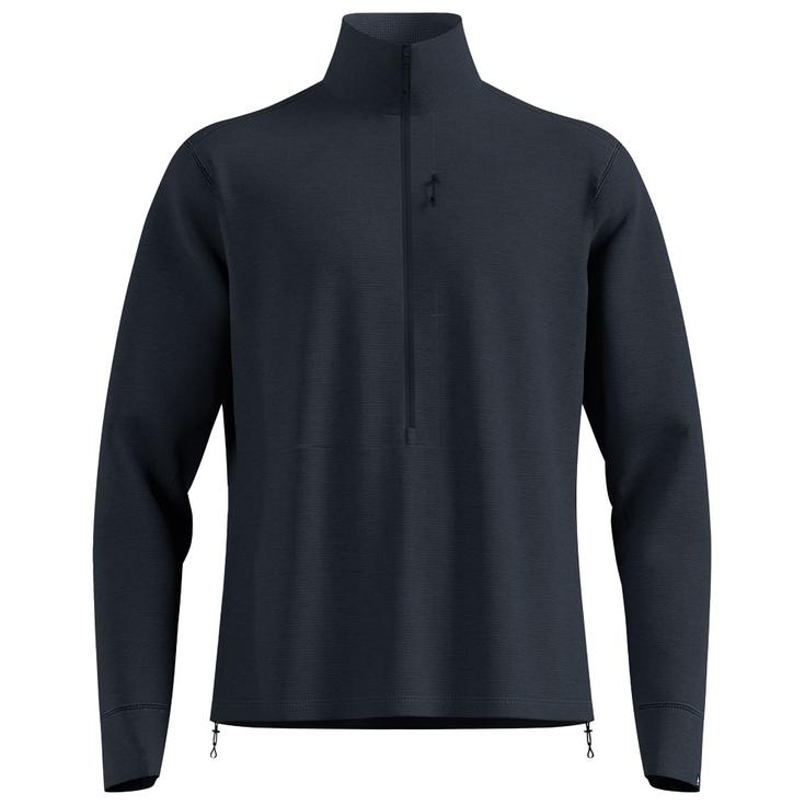 Odlo Polaire Grid Fleece M's Black Melange Présentation