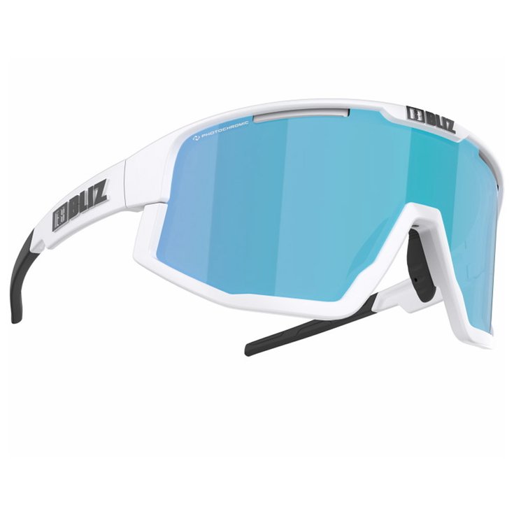 Bliz Lunettes de soleil Fusion Old Matt White Nano Optics Photochromic Brown Blue Multi Présentation