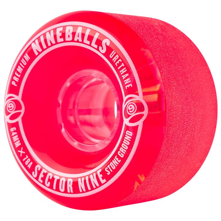 Sector 9 Roues longboard skate 64Mm 78A Centerset Nineballs Red Présentation