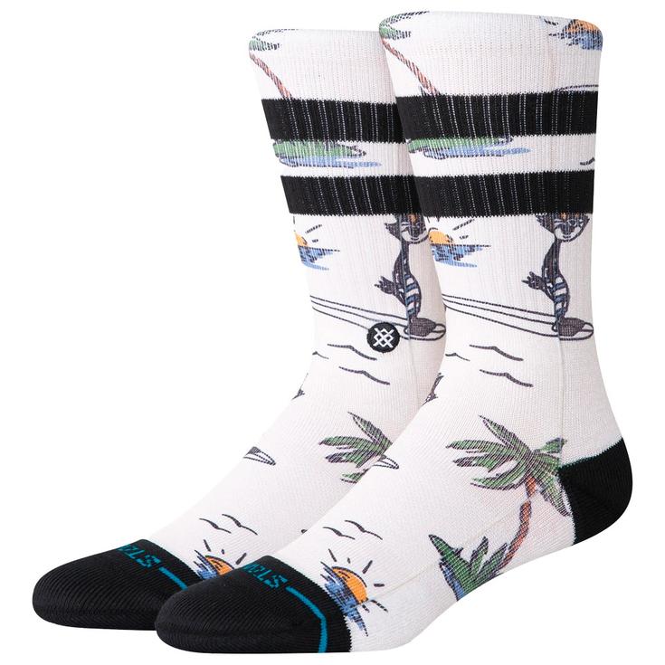 Stance Chaussettes Crew Sock Kool Katz Surf Crew Canvas Présentation