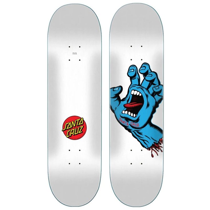 Santa Cruz Skate Planche de Skateboard Santa Cruz Screaming Hand - 8.25" - Sans Devant