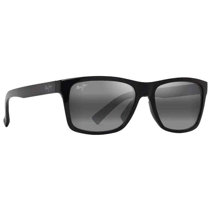Maui Jim Lunettes de soleil Kowelo Shiny Black Maui Pure Neutral Grey Présentation