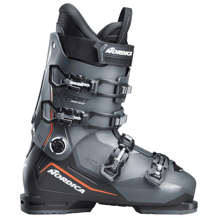 Nordica Chaussures de Ski Sportmachine 3 80 Anthracite Black Red Côté