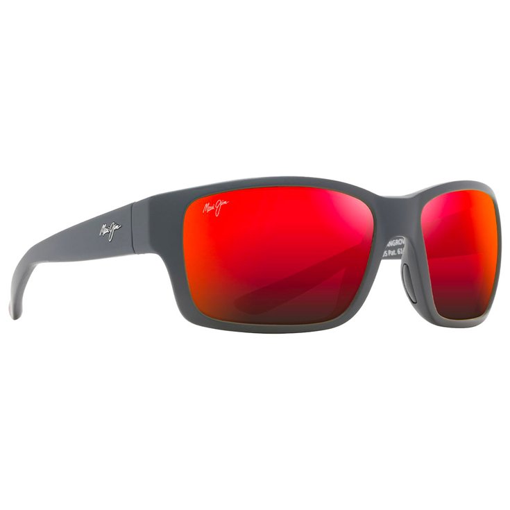 Maui Jim Lunettes de soleil Mangroves Noir Mat Hawaii Lava Mineral Superthin Présentation