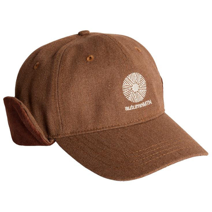 Autumn Casquettes Washed Canvas Flap Cap Light Brown Présentation