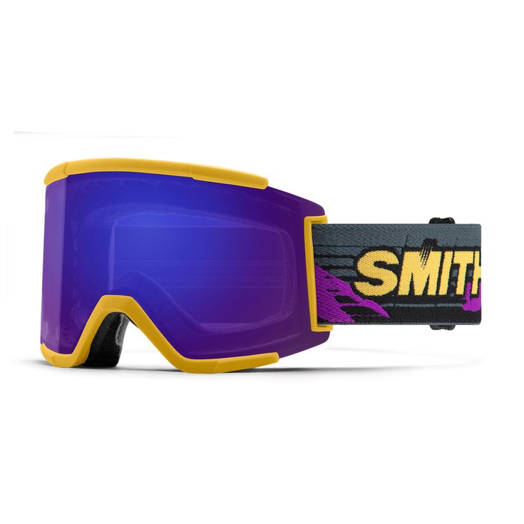 Smith Masque de Ski Squad XL Citrine Archive Chromapop Everyday Violet Mirror + Chromapop Storm Yellow Flash Présentation