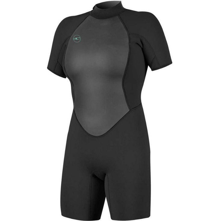 O'Neill Shorty Womens Reactor II 2mm Back Zip S/S Black Présentation