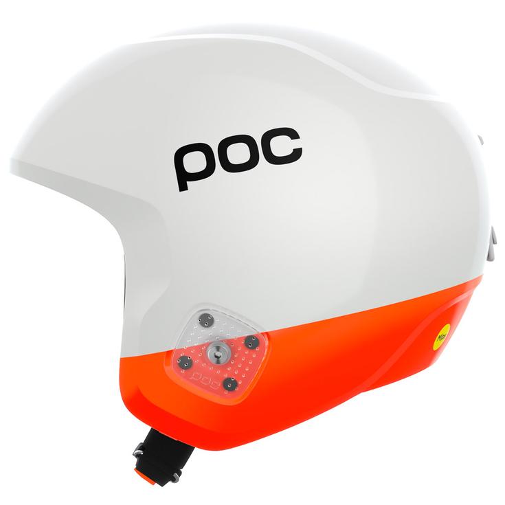 Poc Casque de ski Skull Dura X Mips Hydrogen White Fluorescent Orange Présentation
