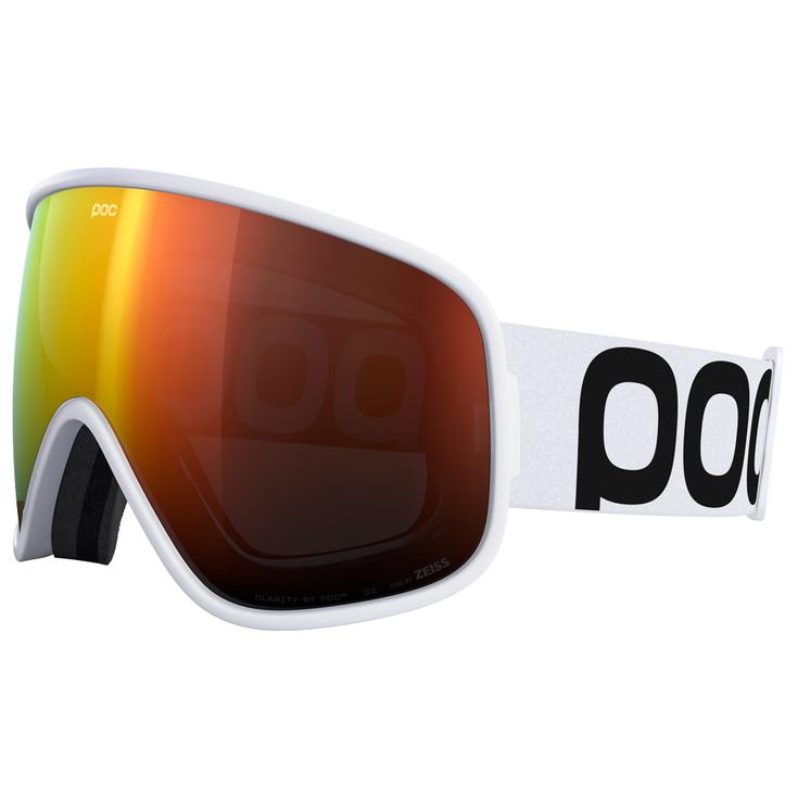 Poc Masque de Ski Vitrea Mid Hydrogen White Clarity Intense Partly Sunny Orange + Clarity Intense Cloudy Coral Présentation