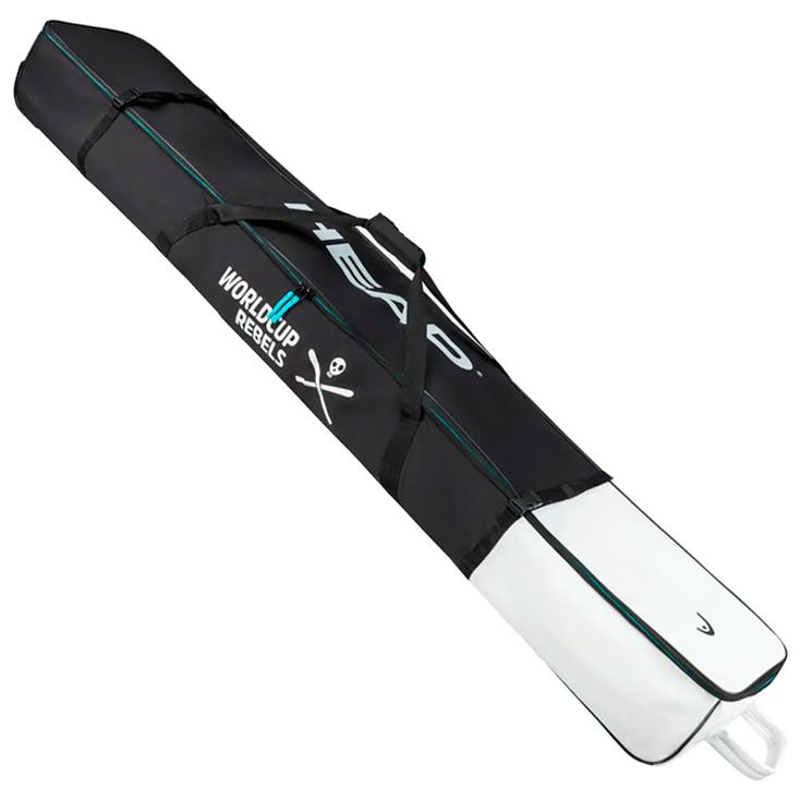 Head Housse Ski Rebels Double Skibag 203 Black White Présentation