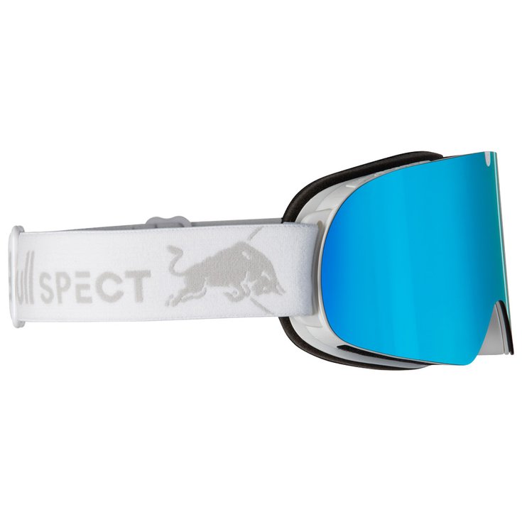 Red Bull Spect Masque de Ski Soar Matt White Smoke Ice Blue Mirror Présentation