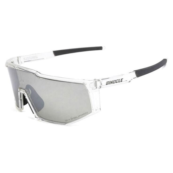 Binocle Eyewear Lunettes de soleil Horizon Shiny Translucide Silver Mirror Polarized Présentation