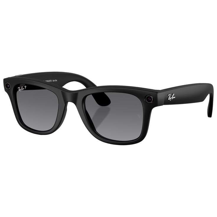 Ray Ban Lunettes de soleil Meta Wayfarer Gen 2 Matte Black Graphite Polarized Présentation