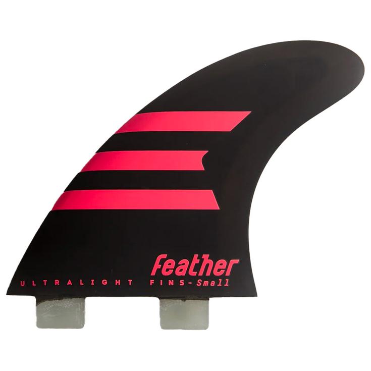 Feather Fins Ailerons Surf Ultralight Dual Tab Black Présentation