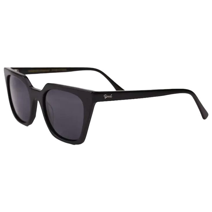 Binocle Eyewear Lunettes de soleil Manhattan Shiny Black Gradient Grey Polarized Présentation