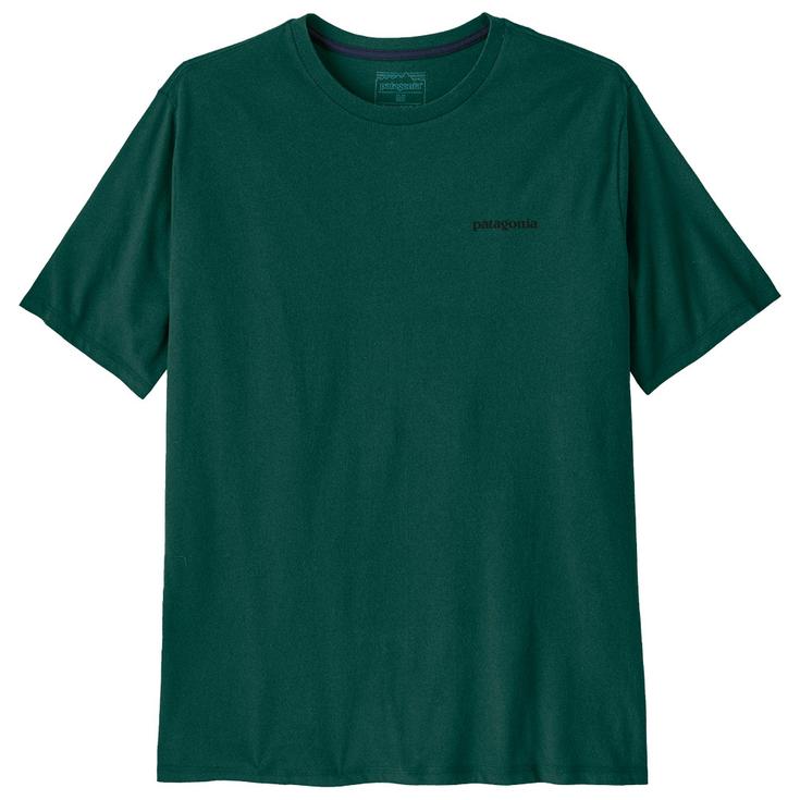 Patagonia Tee-shirt de rando P-6 Logo Responsibili-Tee Cascade Green Présentation